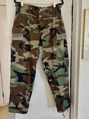 Urban Outfitters Army Woodland Camouflage Combat Cargo Pants